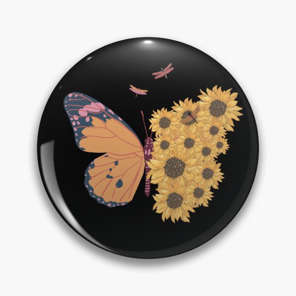 Item preview,  "La armonía de la naturaleza: la fusión del girasol y la mariposa" designed and sold by gobuzz.