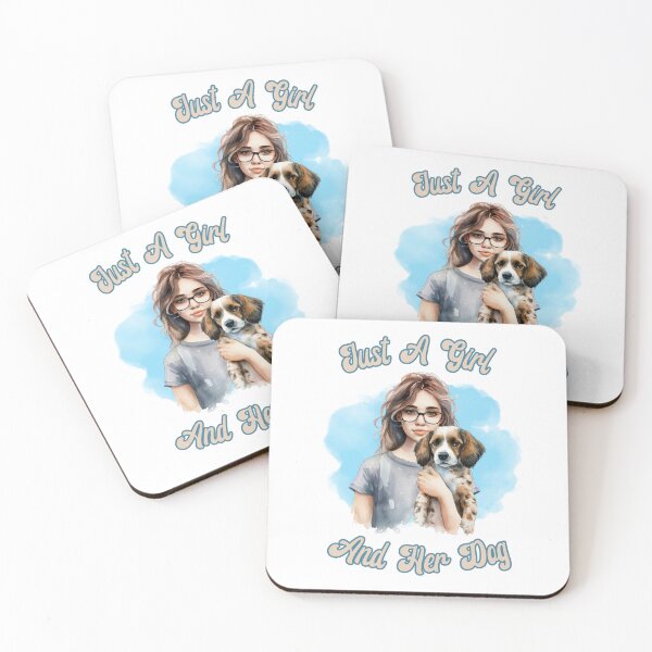Item preview, Just A Girl And Her Dog designed and sold by Dominika Bednarska.