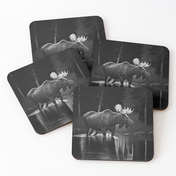 Item preview, Moose pencil drawing designed and sold by Pencil-Art.