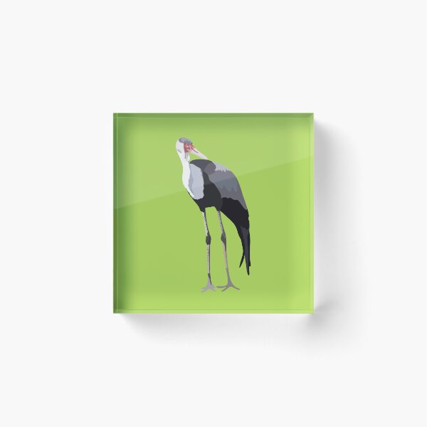 Item preview, W is for Wattled Crane,Wattled Crane – Majestic African Wetland Bird Illustration designed and sold by PrettylittlepastelUk.