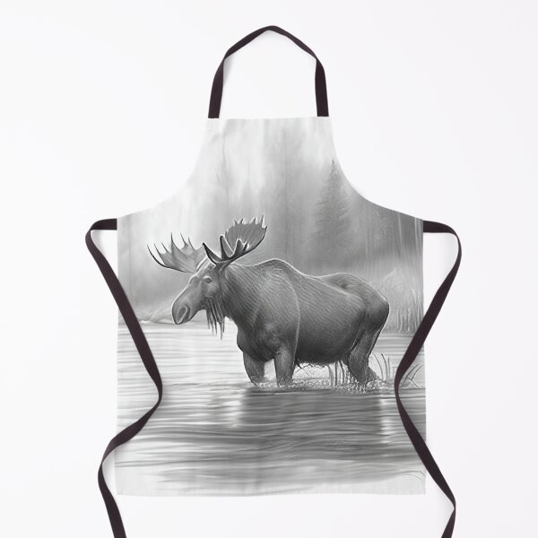 Item preview, Moose pencil drawing designed and sold by Pencil-Art.