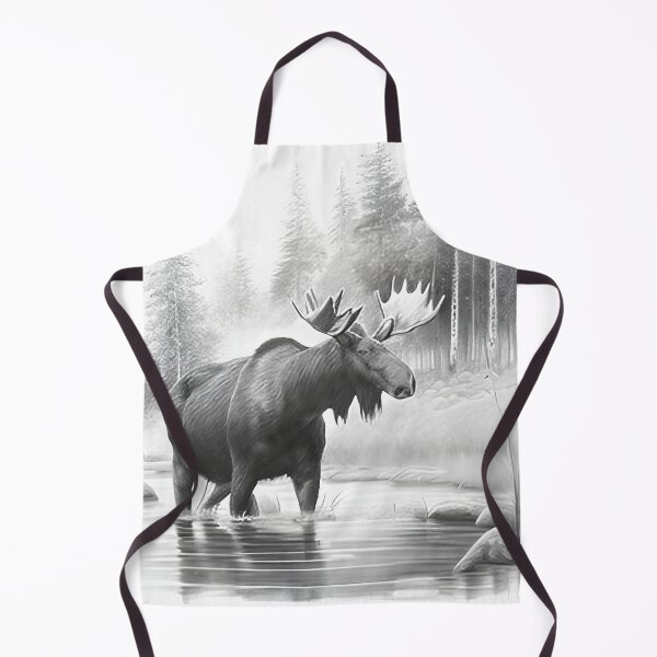 Item preview, Moose pencil drawing designed and sold by Pencil-Art.