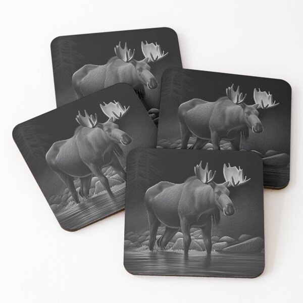 Item preview, Moose pencil drawing designed and sold by Pencil-Art.