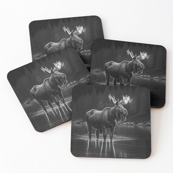 Item preview, Moose pencil drawing designed and sold by Pencil-Art.