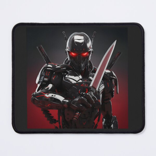 Item preview, red eye ninja robot katana designed and sold by boldbrushstroke.