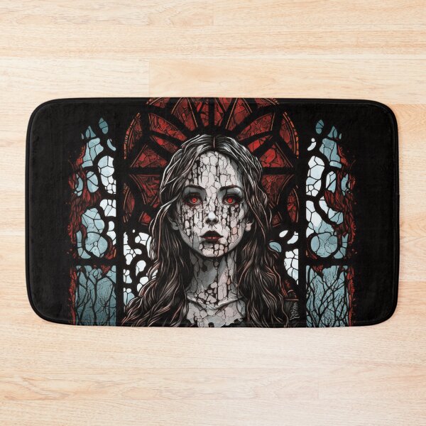 Item preview, Stained Glass Zombie Girl Villager designed and sold by Nightarcade.