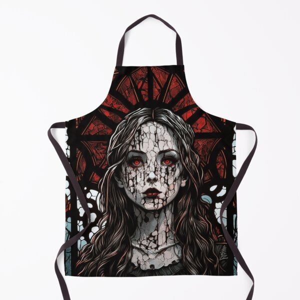 Item preview, Stained Glass Zombie Girl Villager designed and sold by Nightarcade.