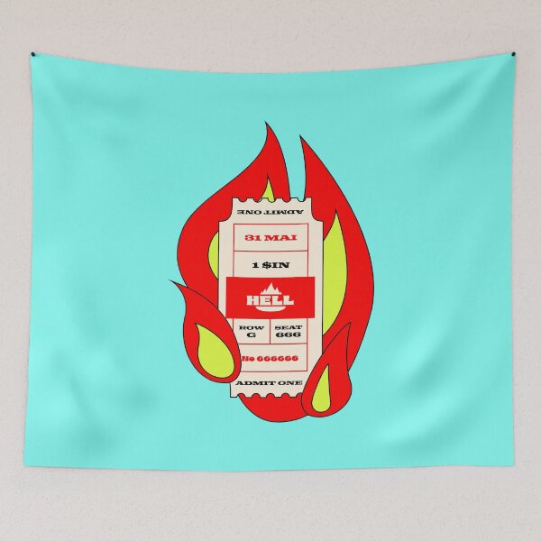 Item preview, One-way Ticket to Hell designed and sold by Elizza Martin.