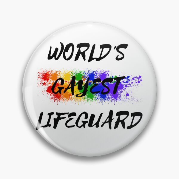 Item preview, World's Gayest Lifeguard designed and sold by LuckyKermit.