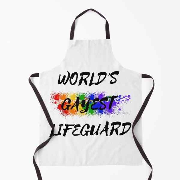 Item preview, World's Gayest Lifeguard designed and sold by LuckyKermit.