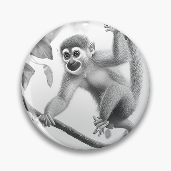 Item preview, Monkey pencil drawing designed and sold by Pencil-Art.