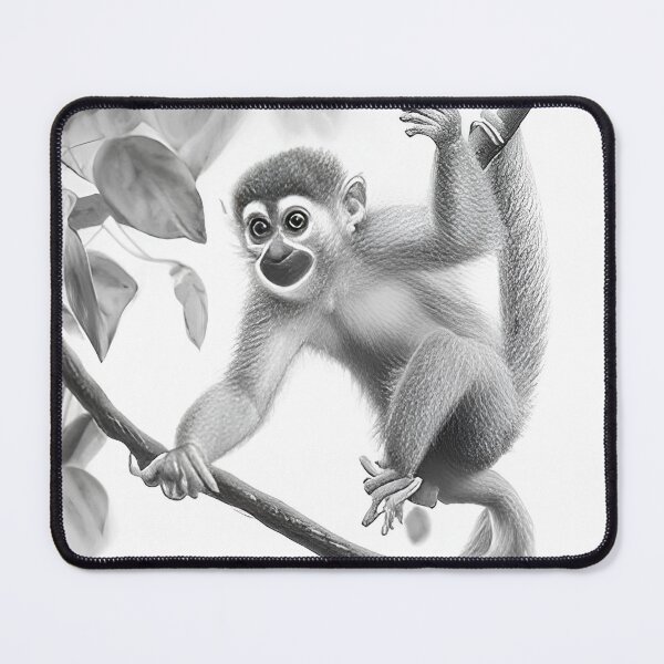 Item preview, Monkey pencil drawing designed and sold by Pencil-Art.
