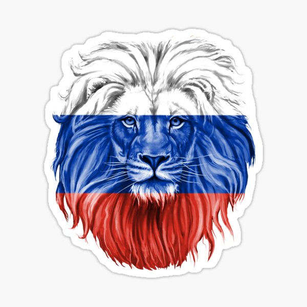 FLAG OF RUSSIA Sticker by Meithyl