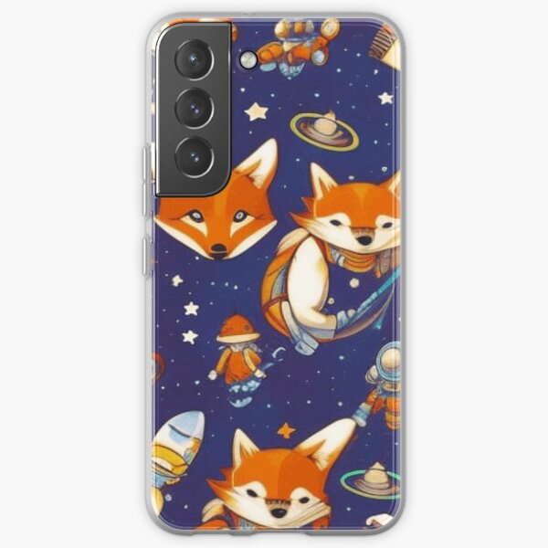 Space Small Foxes Samsung Galaxy Soft Case