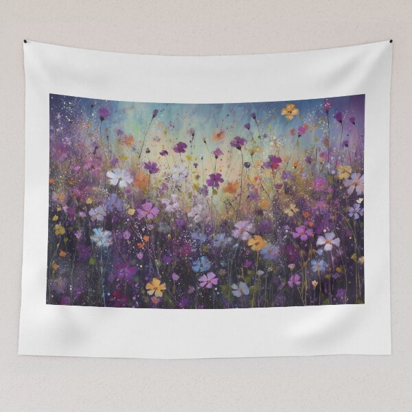 Item preview, Violet Flower Art Landscape Design designed and sold by artbybodhi.