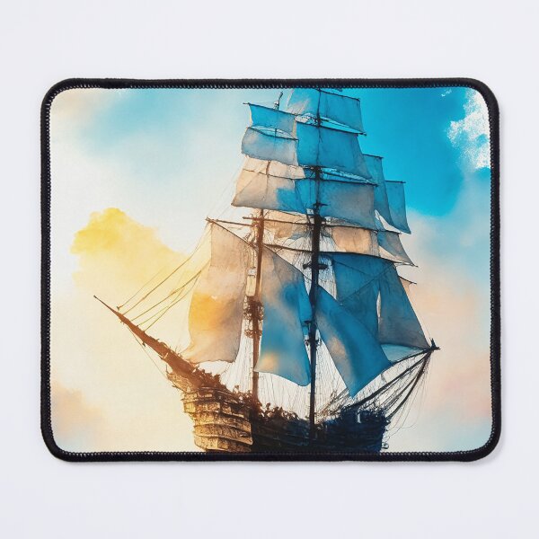 Item preview, Ghostly sail ship  designed and sold by SimpleWallArt.