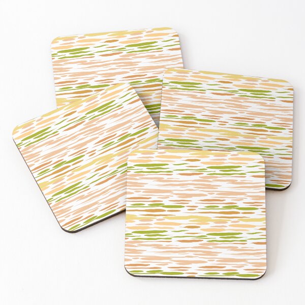 Item preview, Simple lines horizontal orange green yellow pattern  designed and sold by SILVERAPPLE.