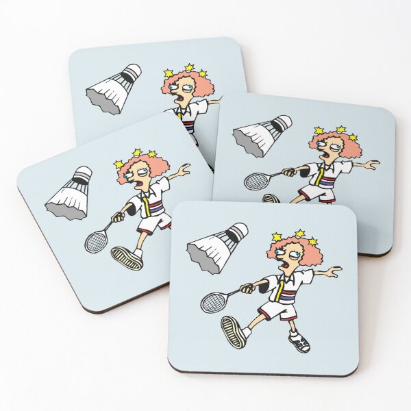 Item preview, Funny and Confused Badminton Player designed and sold by Restarter.