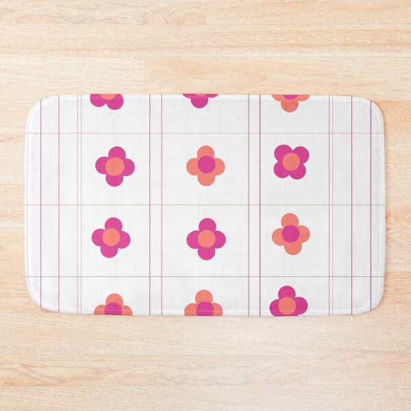 Item preview, four leaf flowers on white elegant background designed and sold by azet-art.