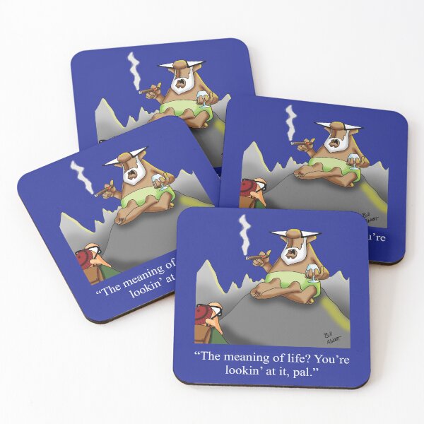 Item preview, Funny Meaning of Life Retirement Cartoon Sherpa Humor designed and sold by abbottoons.