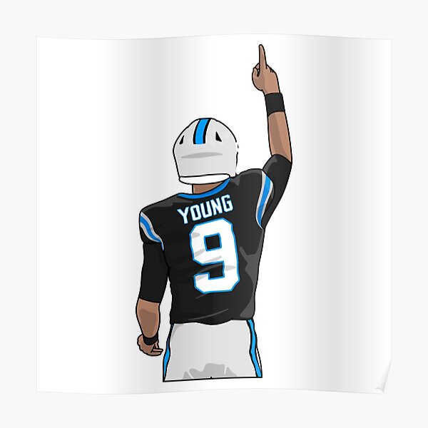 Bryce Young Carolina Panthers Football Poster Man Cave 