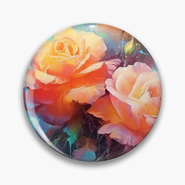 Item preview, Glowing Roses painting designed and sold by Art by Lilia.