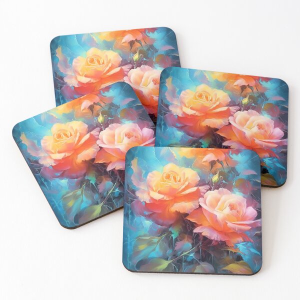 Item preview, Glowing Roses painting designed and sold by Art by Lilia.