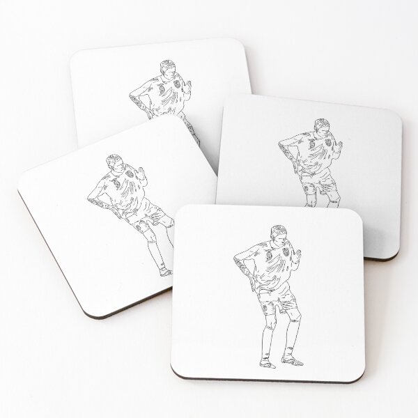 Item preview, Peter Crouch Robot Dance Signature Celebration Line Art Black minimal designed and sold by 442workshop.