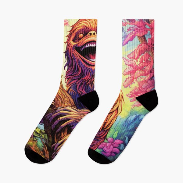 Item preview, Colorful Bigfoot in Tree  designed and sold by JojoArtEvo.