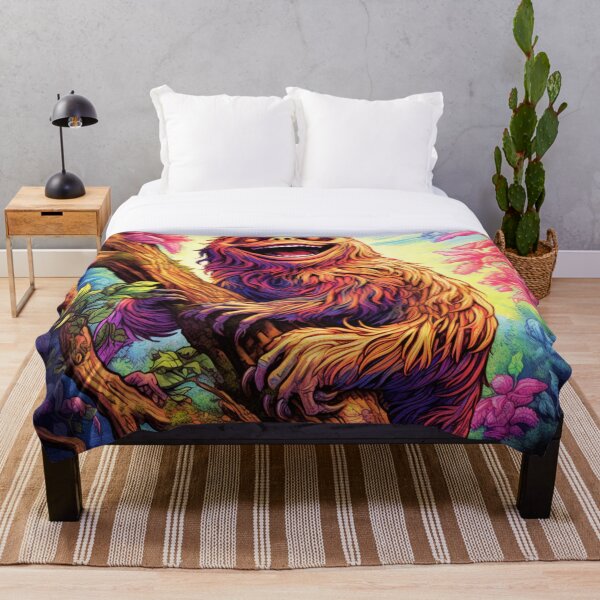 Item preview, Colorful Bigfoot in Tree  designed and sold by JojoArtEvo.