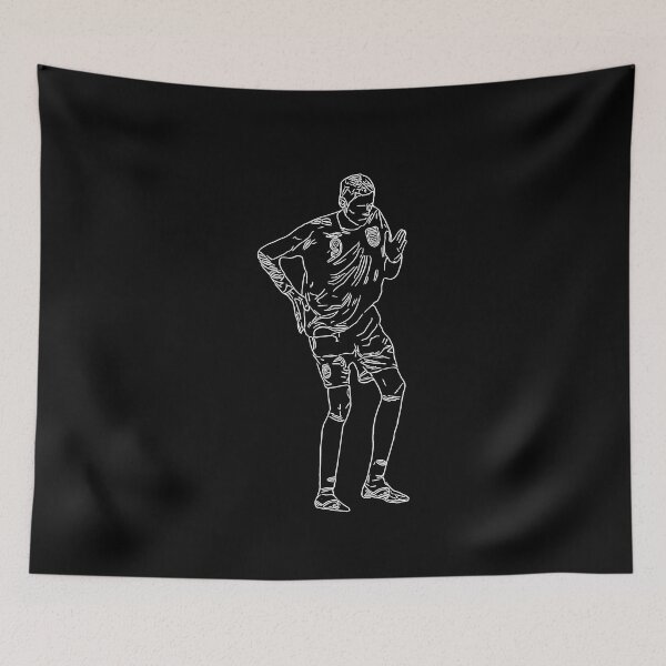 Item preview, Peter Crouch Robot Dance Signature Celebration Line Art White minimal designed and sold by 442workshop.