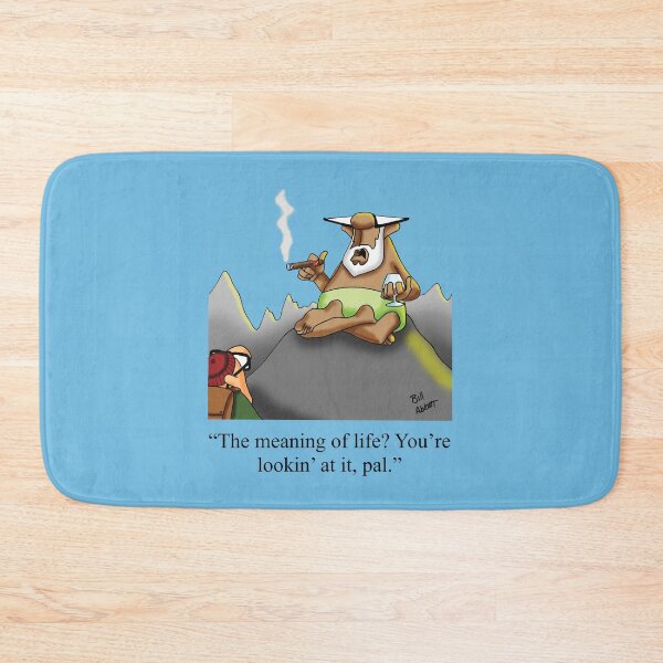 Item preview, Funny Meaning of Life Retirement Cartoon Sherpa Humor designed and sold by abbottoons.