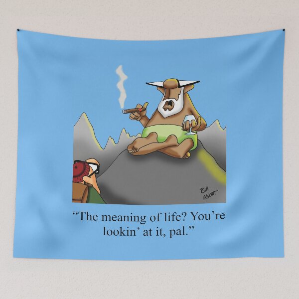 Item preview, Funny Meaning of Life Retirement Cartoon Sherpa Humor designed and sold by abbottoons.
