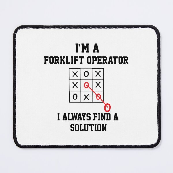 Item preview, Im A Forklift Operator I Always Find A Solution designed and sold by DarkCatStore.