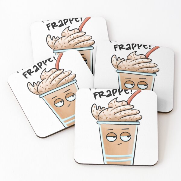 Item preview, I don’t give a Frappe! - Sarcastic coffee cartoon meme designed and sold by JyayasiDesigns.