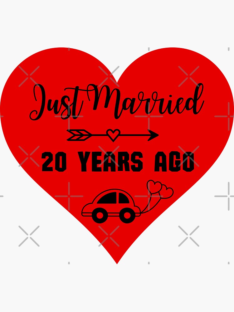 Just Married - Wedding' Sticker | Spreadshirt