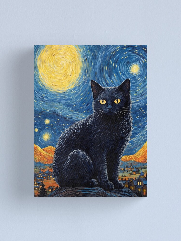 van gogh black cat