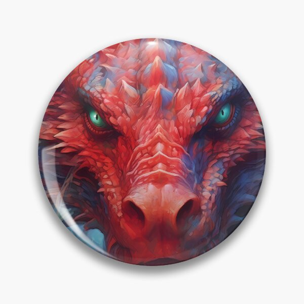 Item preview, Red dragon with piercing stare - Enchanting Encounter designed and sold by SweetWhiskers.