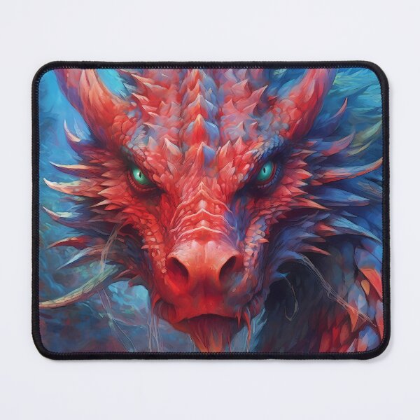 Item preview, Red dragon with piercing stare - Enchanting Encounter designed and sold by SweetWhiskers.