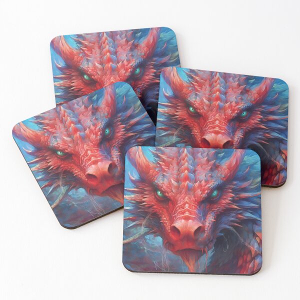 Item preview, Red dragon with piercing stare - Enchanting Encounter designed and sold by SweetWhiskers.