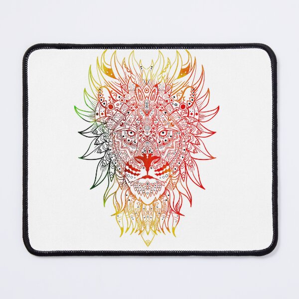Item preview, lion mandala , colorful designed and sold by DeluxBee.