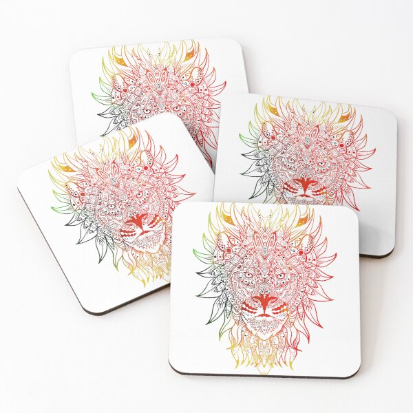 Item preview, lion mandala , colorful designed and sold by DeluxBee.