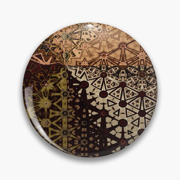 Artikelvorschau, Kaleidoscope Star Pattern in Rich Victorian Brown Colours entworfen und verkauft von Trevor Hirst.