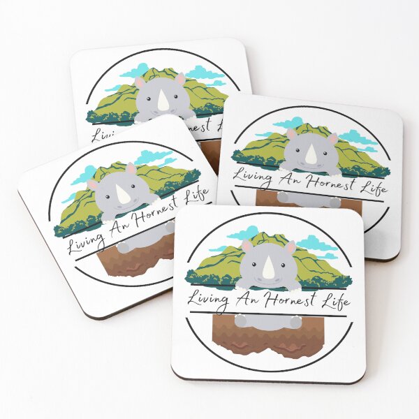 Item preview, Rhino "Living An Hornest Life" designed and sold by MEGAEYNAS.