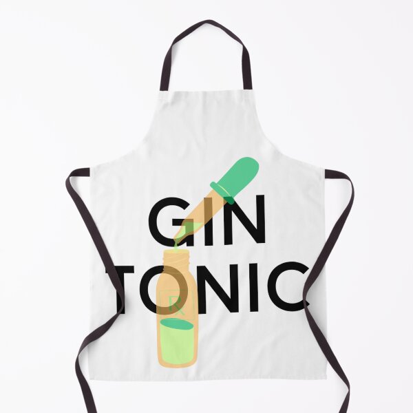 Item preview, gin tonic text graphic v2a white background designed and sold by fishpressink.