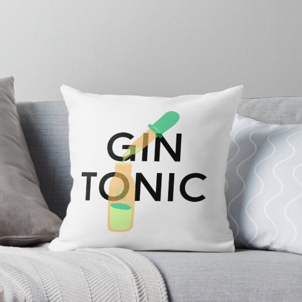 Item preview, gin tonic text graphic v2a white background designed and sold by fishpressink.
