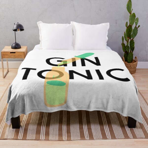 Item preview, gin tonic text graphic v2a white background designed and sold by fishpressink.