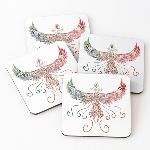 Item preview, phoenix mandala , colorful designed and sold by DeluxBee.