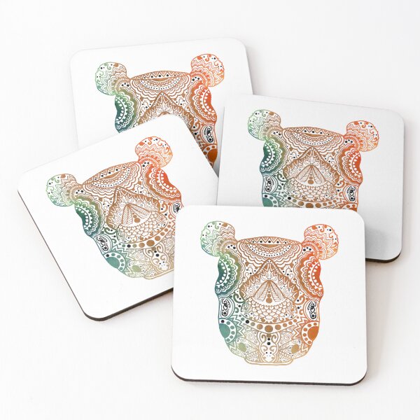Item preview, rhino mandala , colorful designed and sold by DeluxBee.