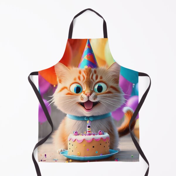 Item preview, Cute Cat Happy Birthday! Funny, funky & witty designed and sold by wittywishes.